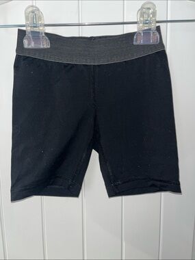 Ivivva Black Bike Shorts with Gray Waistband